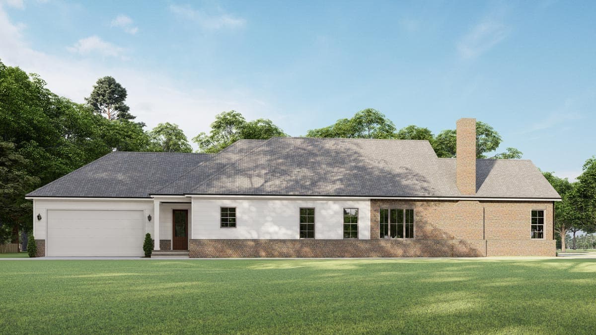 Plan 777074MTL: Super Narrow House Plan with 4 Bedrooms and an Open Concept Layout - 2745 Sq. Ft. - Image #4 - New American, Traditional