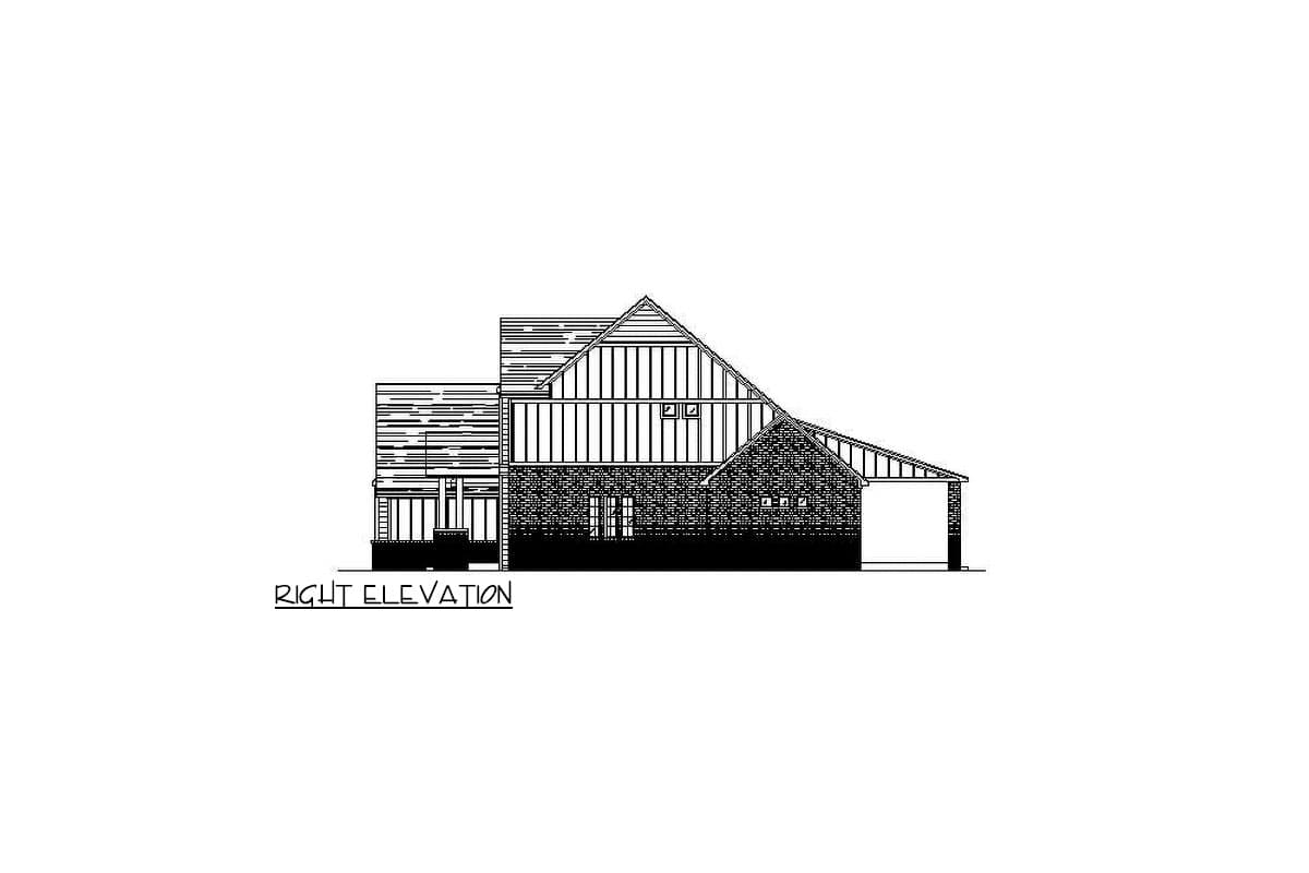 Plan 421563CHD: Two-Story New American House Plan with Lot Above - 2556 Sq Ft - Image #8 - Craftsman, New American, Rustic