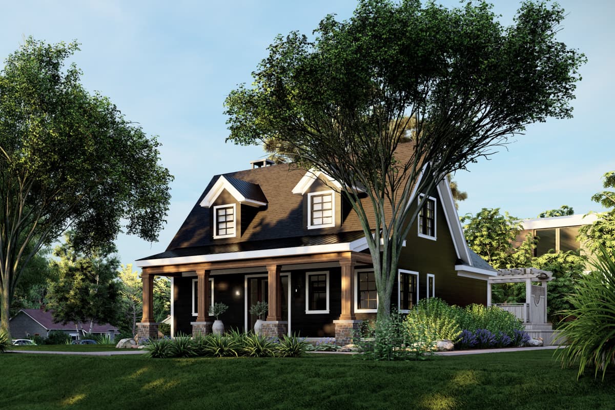 Plan 865022SHW: 3-Bed Cape House Plan with Vaulted Master on Main Floor - 1544 Sq Ft - Image #16 - Cape Cod, Cottage, Country, Modern Farmhouse, New American