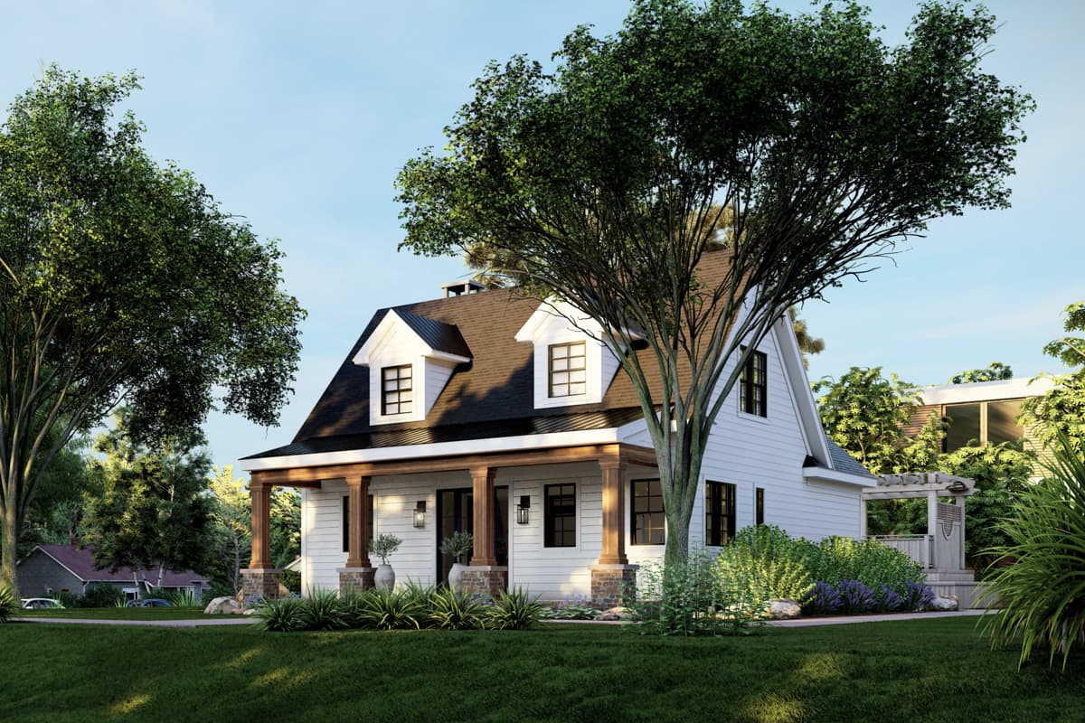 Plan 865022SHW: 3-Bed Cape House Plan with Vaulted Master on Main Floor - 1544 Sq Ft - Image #9 - Cape Cod, Cottage, Country, Modern Farmhouse, New American