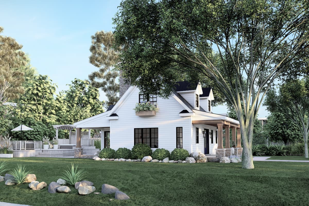 Plan 865022SHW: 3-Bed Cape House Plan with Vaulted Master on Main Floor - 1544 Sq Ft - Image #10 - Cape Cod, Cottage, Country, Modern Farmhouse, New American