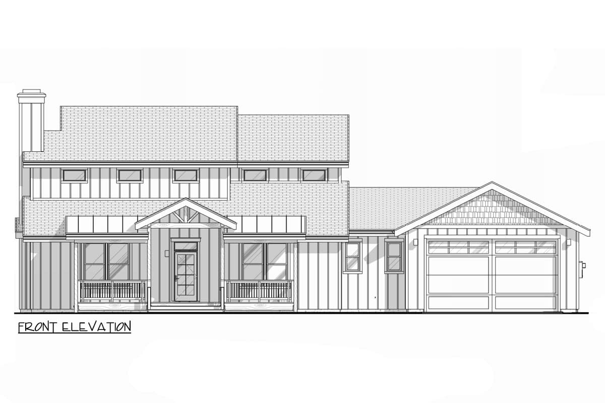 Plan 307702RAD: 3-Bed Craftsman Bungalow House Plan with Vaulted Living - 2246 Sq Ft - Image #12 - Bungalow, Country, Craftsman, Northwest, Rustic