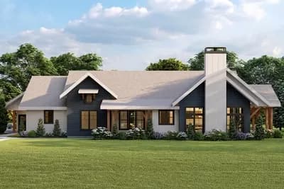 New American House Plan with Two Master Suites - 2808 Sq Ft