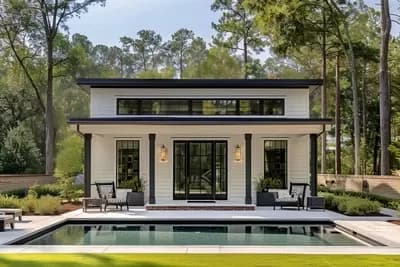 1-Bedroom Modern Cottage ADU House Plan w/ Vaulted Living - 594 Sq Ft