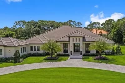 Transitional House Plan VIP Guest Suite and a Separate Guest Cabana - 5449 Sq Ft