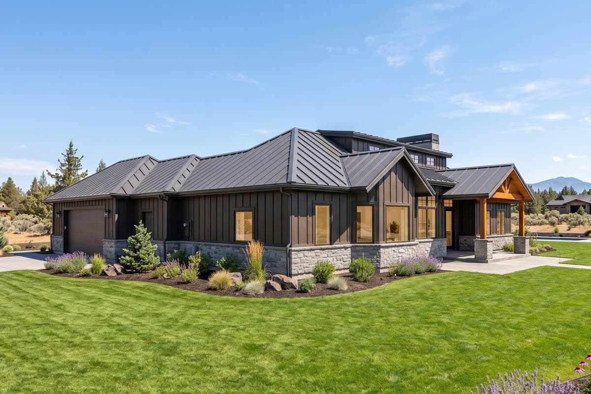 Plan 307704RAD: Craftsman Ranch House Plan with 3 Beds and Two-Story Great Room - Image #4 - Craftsman, Hill Country, Mountain, Ranch