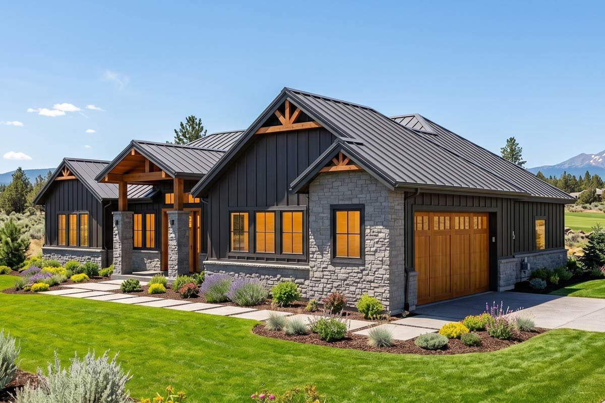 Plan 307704RAD: Craftsman Ranch House Plan with 3 Beds and Two-Story Great Room - Image #7 - Craftsman, Hill Country, Mountain, Ranch