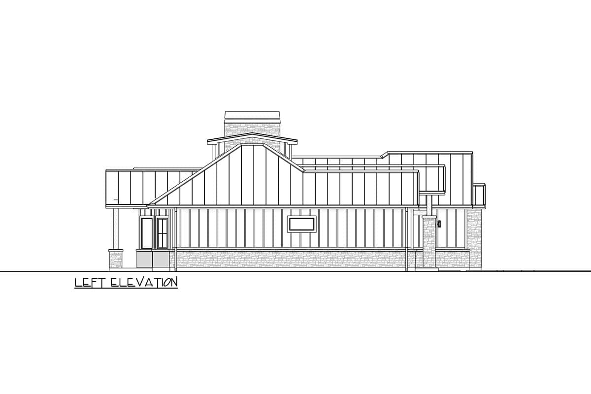 Plan 307704RAD: Craftsman Ranch House Plan with 3 Beds and Two-Story Great Room - Image #16 - Craftsman, Hill Country, Mountain, Ranch