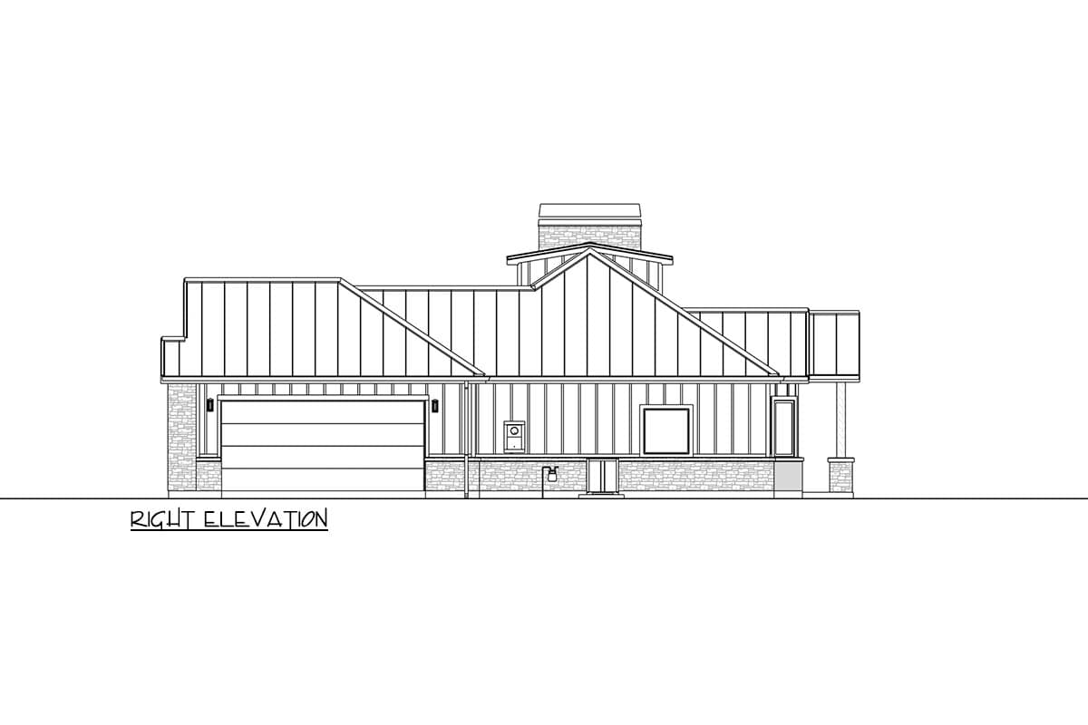 Plan 307704RAD: Craftsman Ranch House Plan with 3 Beds and Two-Story Great Room - Image #18 - Craftsman, Hill Country, Mountain, Ranch