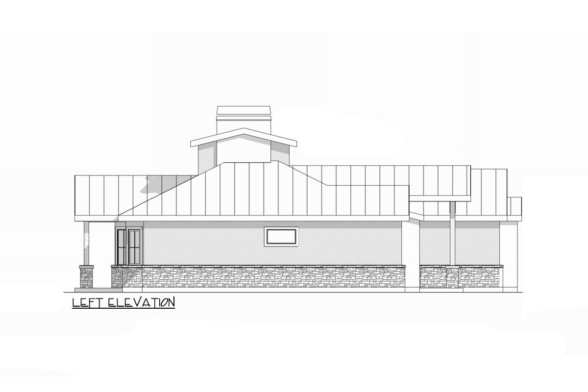 Plan 307704RAD: 3-Bed Craftsman Ranch Home Plan with Home Office - 2229 Sq Ft - Image #12 - Craftsman, Hill Country, Mountain, Ranch