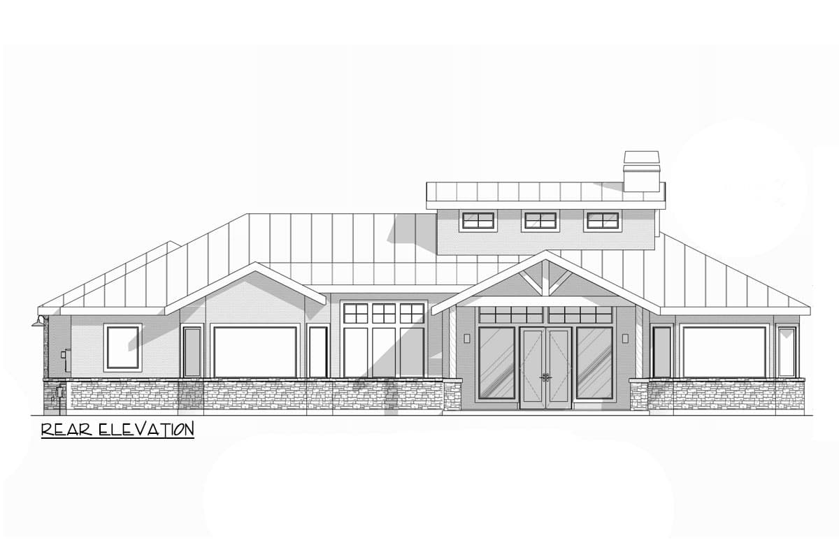 Plan 307704RAD: 3-Bed Craftsman Ranch Home Plan with Home Office - 2229 Sq Ft - Image #13 - Craftsman, Hill Country, Mountain, Ranch