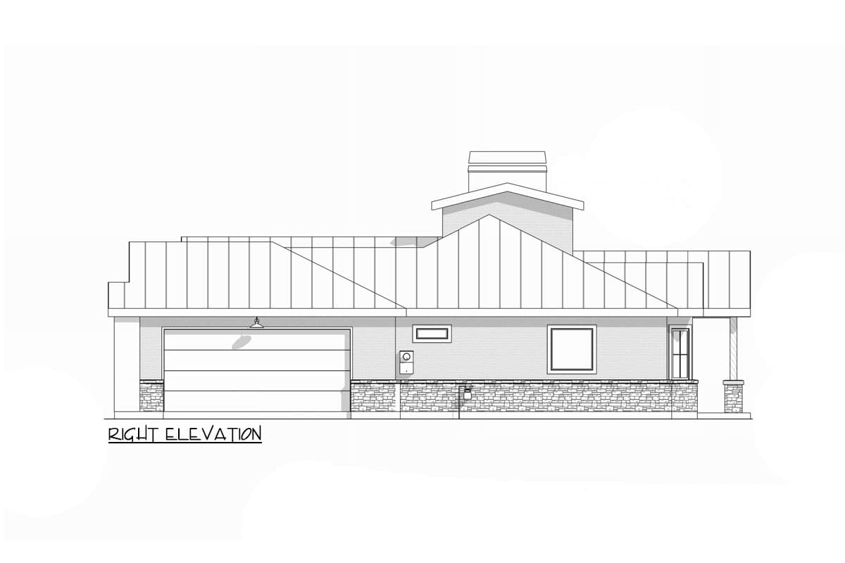 Plan 307704RAD: 3-Bed Craftsman Ranch Home Plan with Home Office - 2229 Sq Ft - Image #14 - Craftsman, Hill Country, Mountain, Ranch