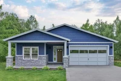 3-Bed Country Bungalow House Plan with Vaulted Living Area - 1582 Sq Ft