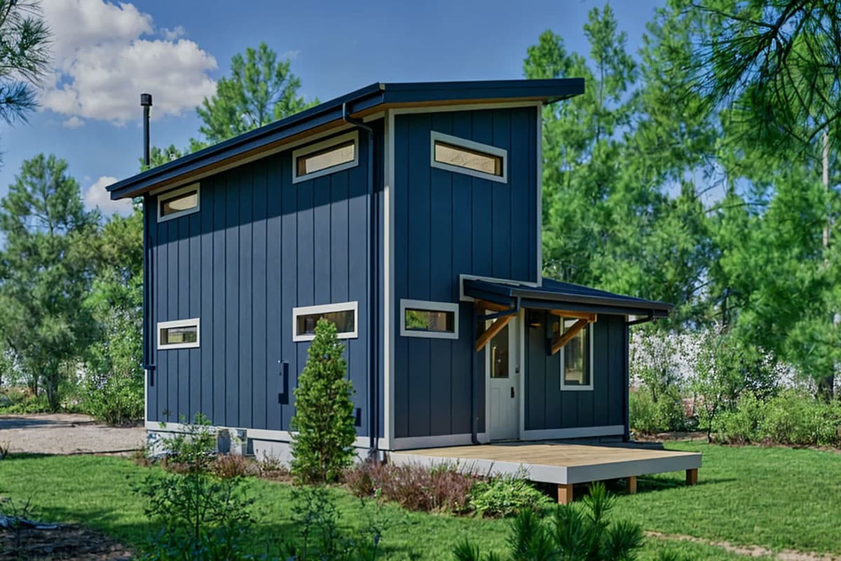 Plan 307707RAD:  Northwest ADU with Bedroom and Office - 900 Sq Ft - Image #5 - Contemporary, Modern, Northwest