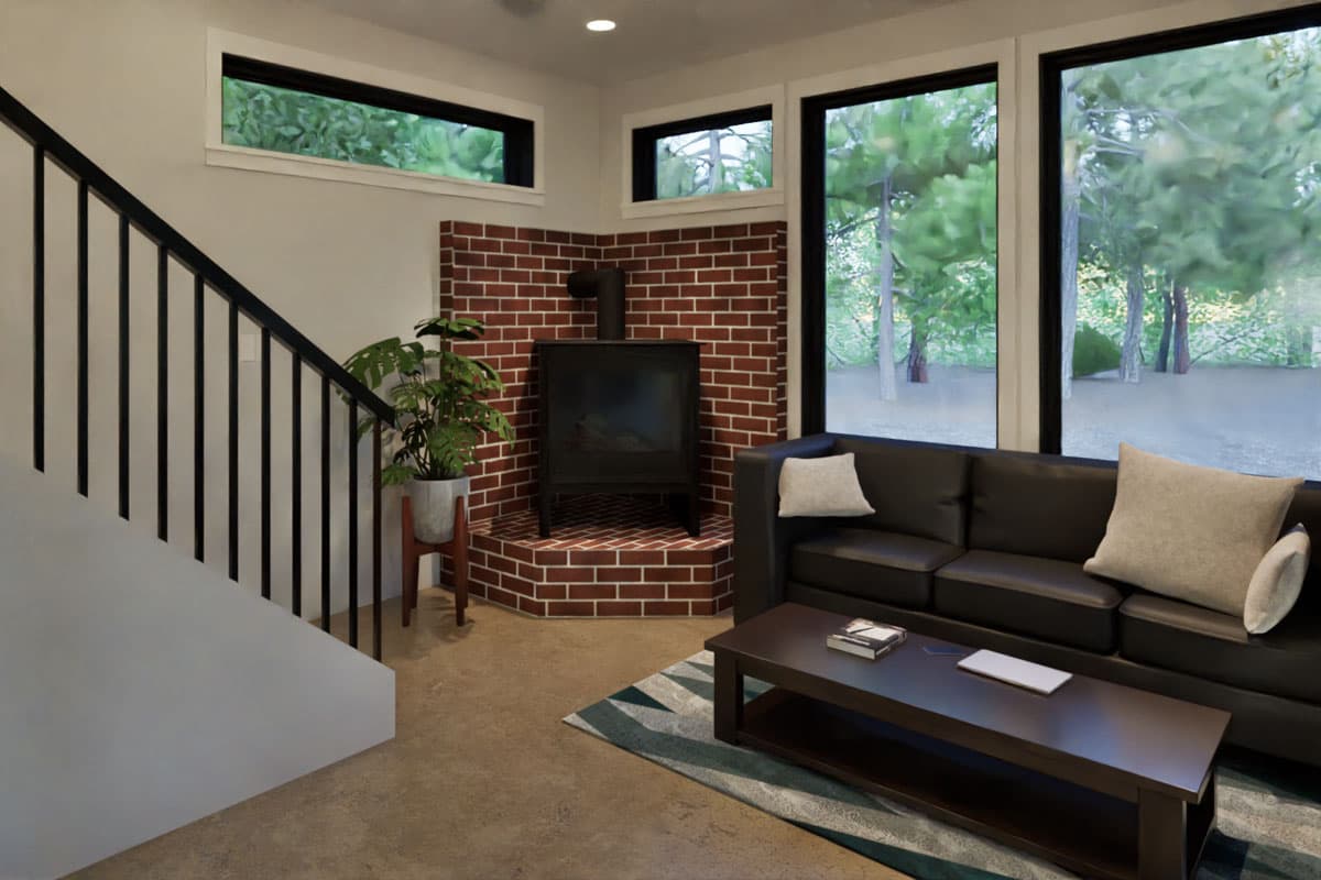 Plan 307707RAD:  Northwest ADU with Bedroom and Office - 900 Sq Ft - Image #19 - Contemporary, Modern, Northwest