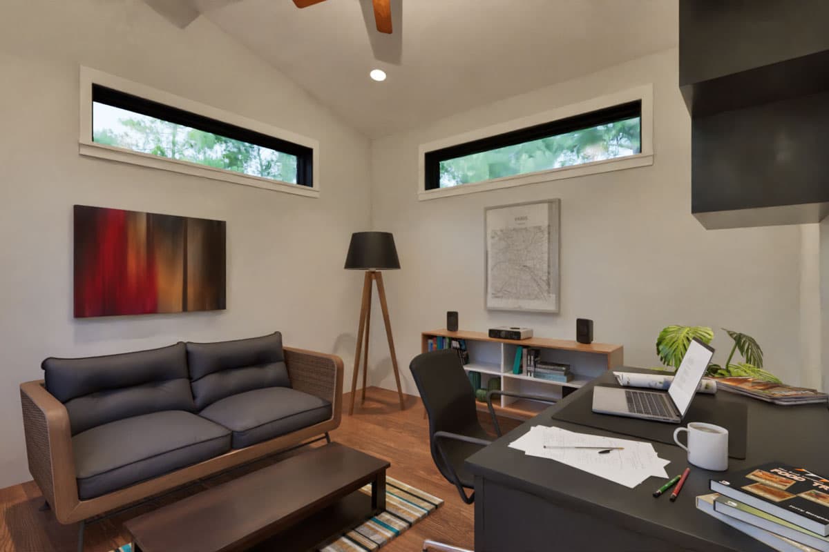 Plan 307707RAD:  Northwest ADU with Bedroom and Office - 900 Sq Ft - Image #15 - Contemporary, Modern, Northwest