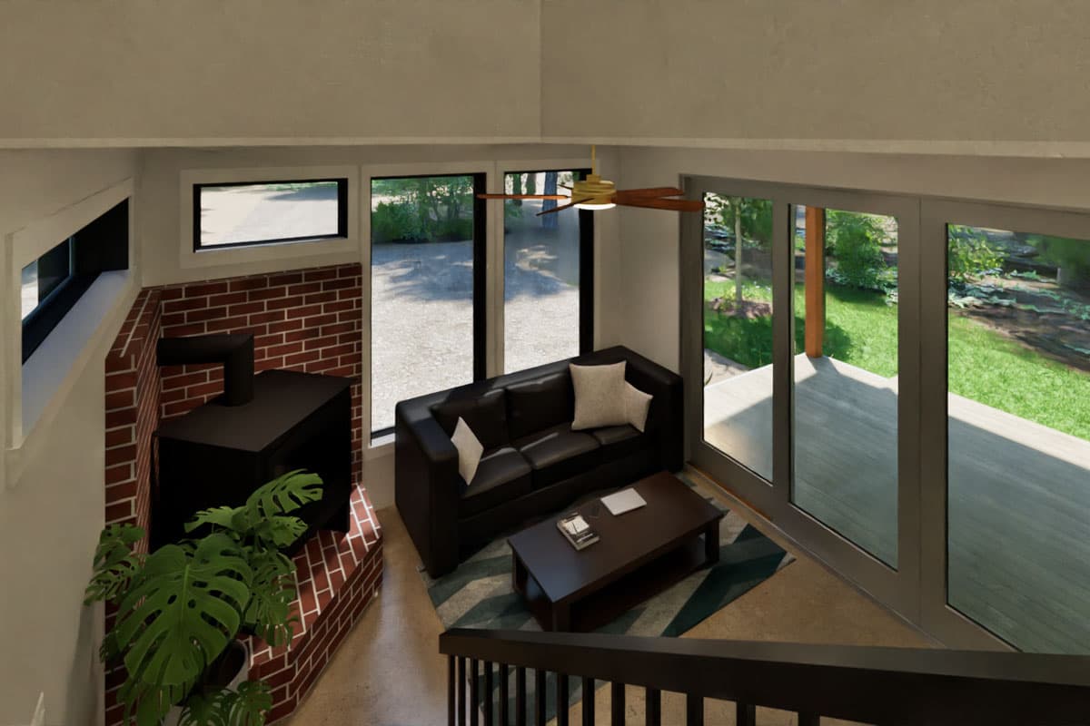 Plan 307707RAD:  Northwest ADU with Bedroom and Office - 900 Sq Ft - Image #13 - Contemporary, Modern, Northwest