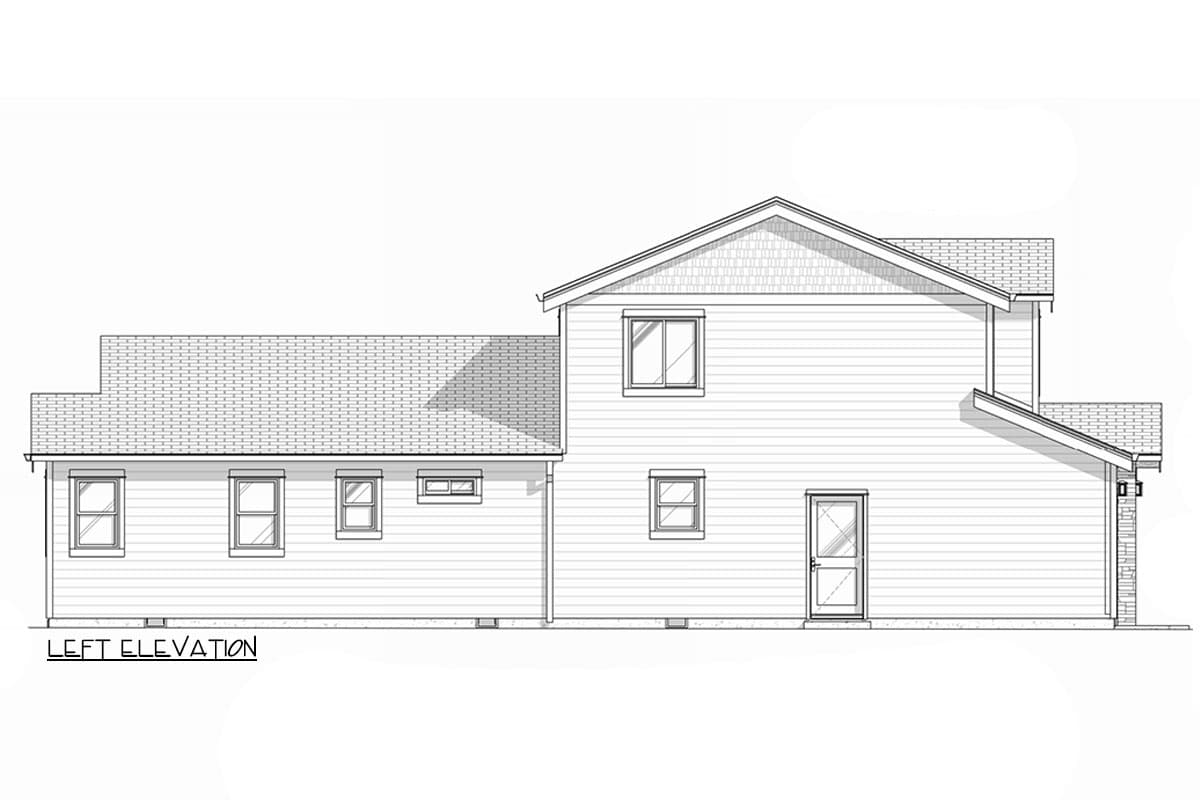 Plan 307708RAD: 3 Bed New American House Plan with Vaulted Living Room - 2016 Sq Ft - Image #15 - Craftsman, New American