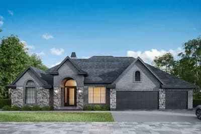 Transitional House Plan with Flex Room and Open Concept Floor Plan - 3221 Sq Ft