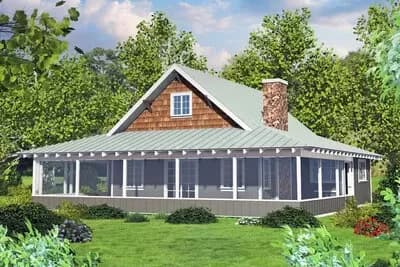 Country Cabin with Wraparound Porch and Loft - 1227 Sq Ft