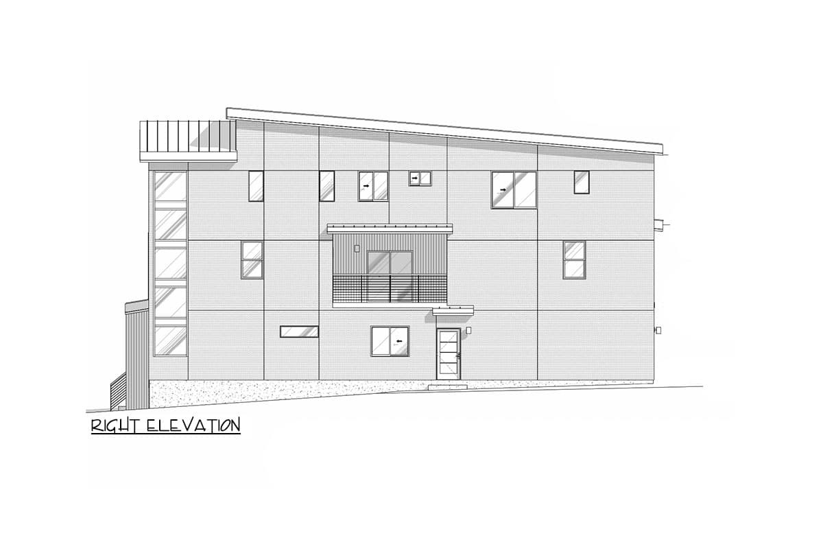 Plan 307709RAD: 3-Story Modern Triplex House Plan with 2 Beds For Each Unit - 6615 Sq Ft - Image #19 - Contemporary, Modern