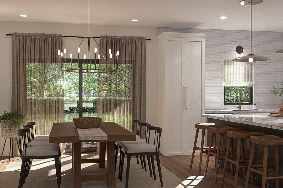 Plan 623398DJ: 3-Bed Modern Cottage House Plan with Split Bedroom Floor Plan - 1658 Sq Ft - Image #13 - Cottage, New American, Ranch, Transitional