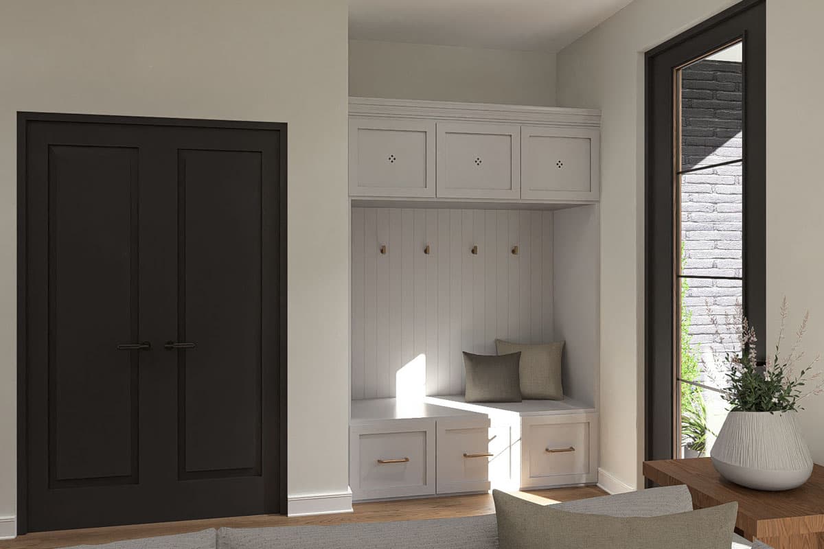 Plan 623398DJ: 3-Bed Modern Cottage House Plan with Split Bedroom Floor Plan - 1658 Sq Ft - Image #8 - Cottage, New American, Ranch, Transitional