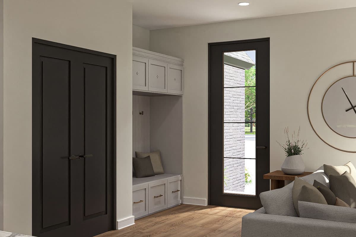 Plan 623398DJ: 3-Bed Modern Cottage House Plan with Split Bedroom Floor Plan - 1658 Sq Ft - Image #7 - Cottage, New American, Ranch, Transitional