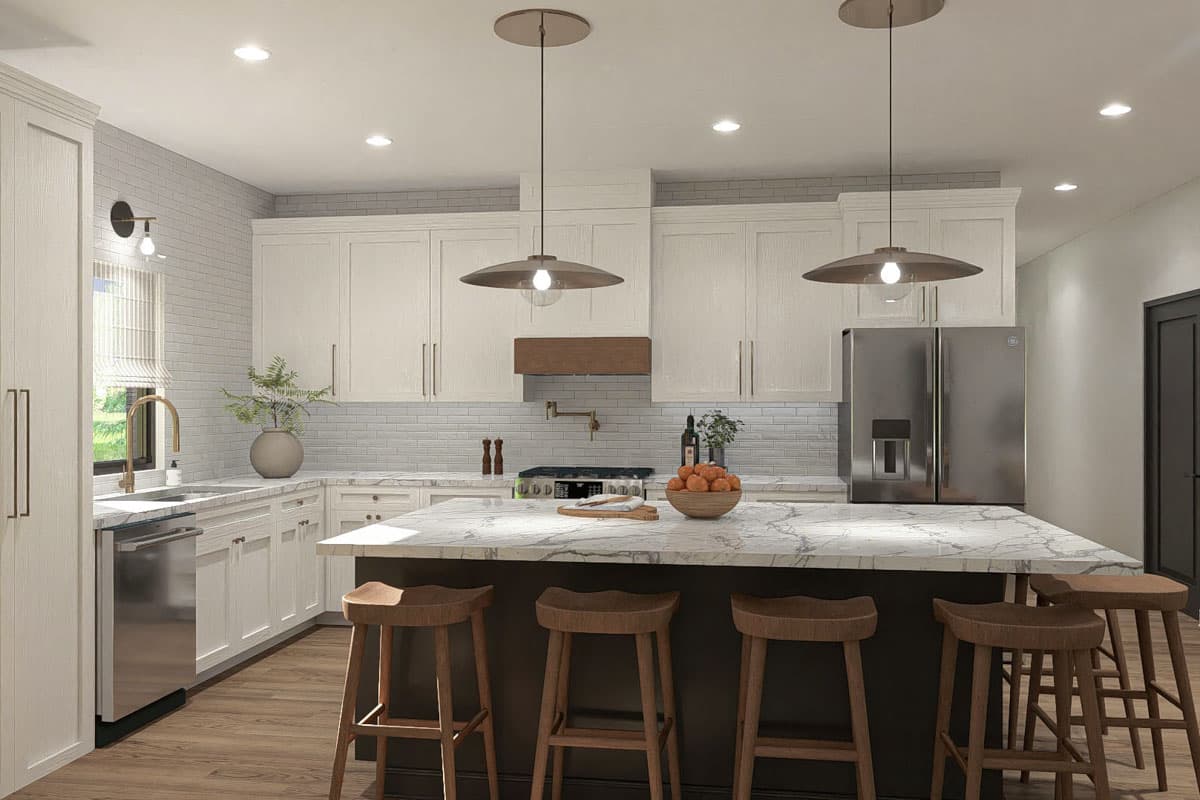 Plan 623398DJ: 3-Bed Modern Cottage House Plan with Split Bedroom Floor Plan - 1658 Sq Ft - Image #12 - Cottage, New American, Ranch, Transitional