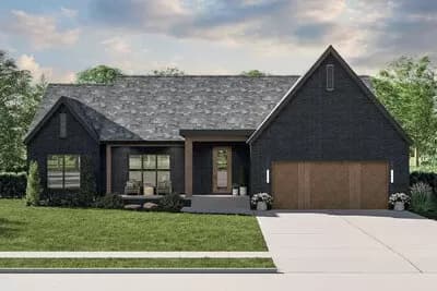 3-Bed Modern Cottage House Plan with Split Bedroom Floor Plan - 1658 Sq Ft