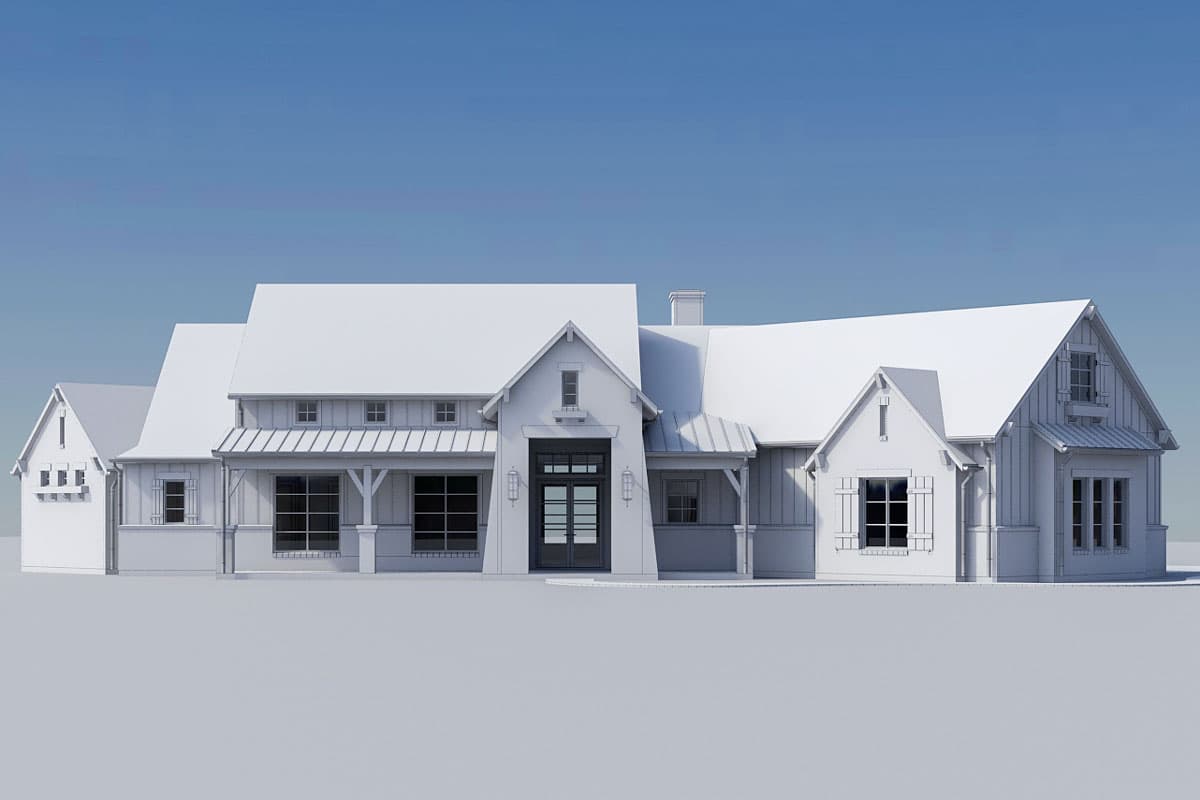 Plan 915062CHP: Charming 4-Bed French Country Farmhouse Plan with Spacious Outdoor Living - 3503 Sq Ft - Image #9 - European, French Country, Hill Country, Modern Farmhouse, Rustic