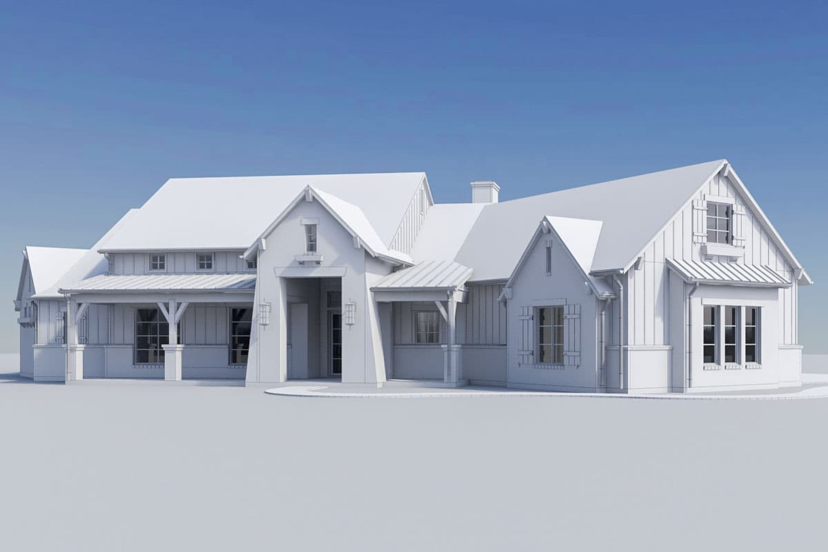 Plan 915062CHP: Charming 4-Bed French Country Farmhouse Plan with Spacious Outdoor Living - 3503 Sq Ft - Image #11 - European, French Country, Hill Country, Modern Farmhouse, Rustic