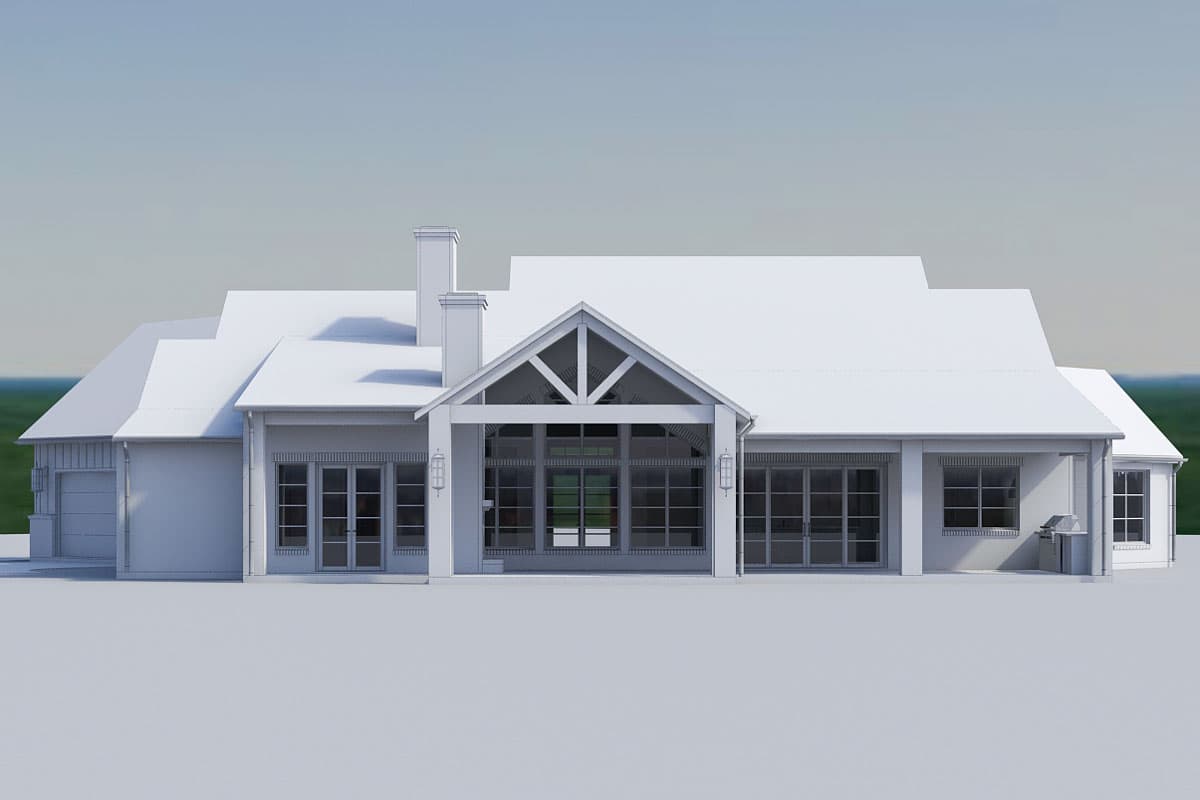 Plan 915062CHP: Charming 4-Bed French Country Farmhouse Plan with Spacious Outdoor Living - 3503 Sq Ft - Image #12 - European, French Country, Hill Country, Modern Farmhouse, Rustic