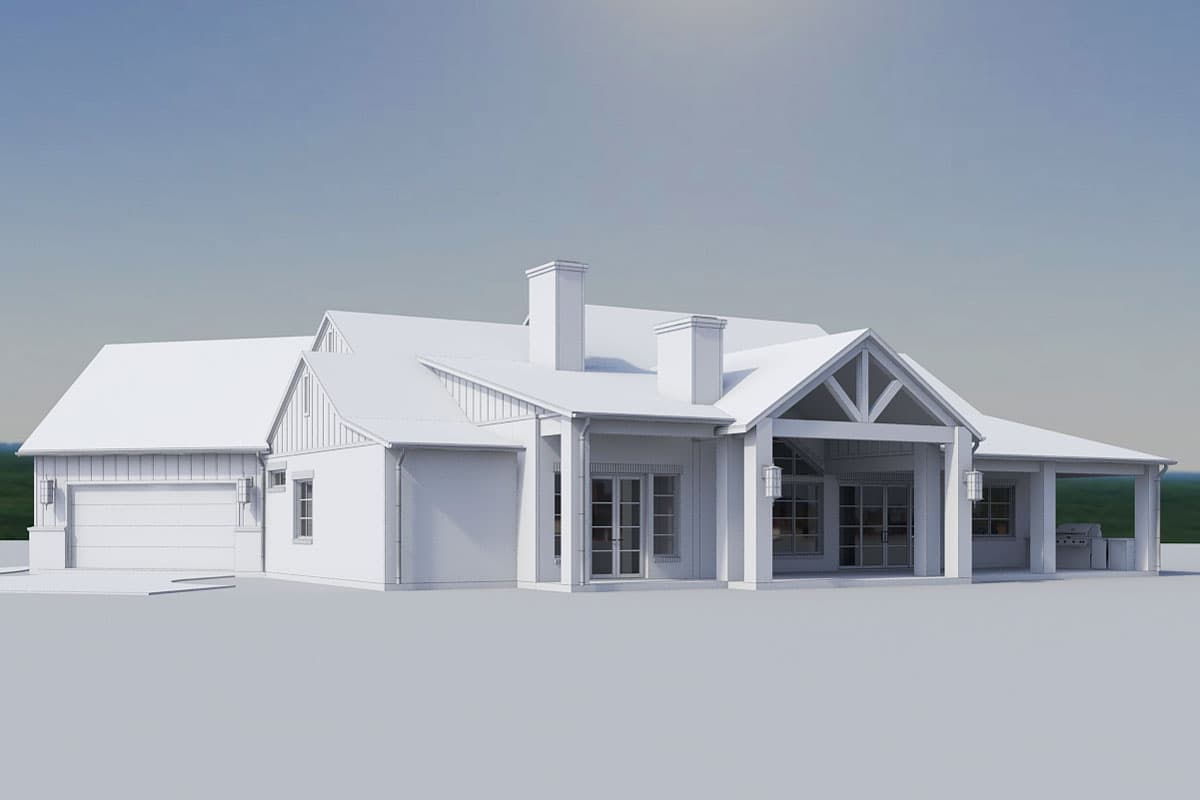 Plan 915062CHP: Charming 4-Bed French Country Farmhouse Plan with Spacious Outdoor Living - 3503 Sq Ft - Image #14 - European, French Country, Hill Country, Modern Farmhouse, Rustic