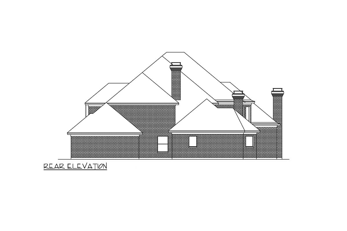 Plan 36705TX: European-Style House Plan for the Large Lot with Media Bonus Room - 6280 Sq Ft - Image #4 - European