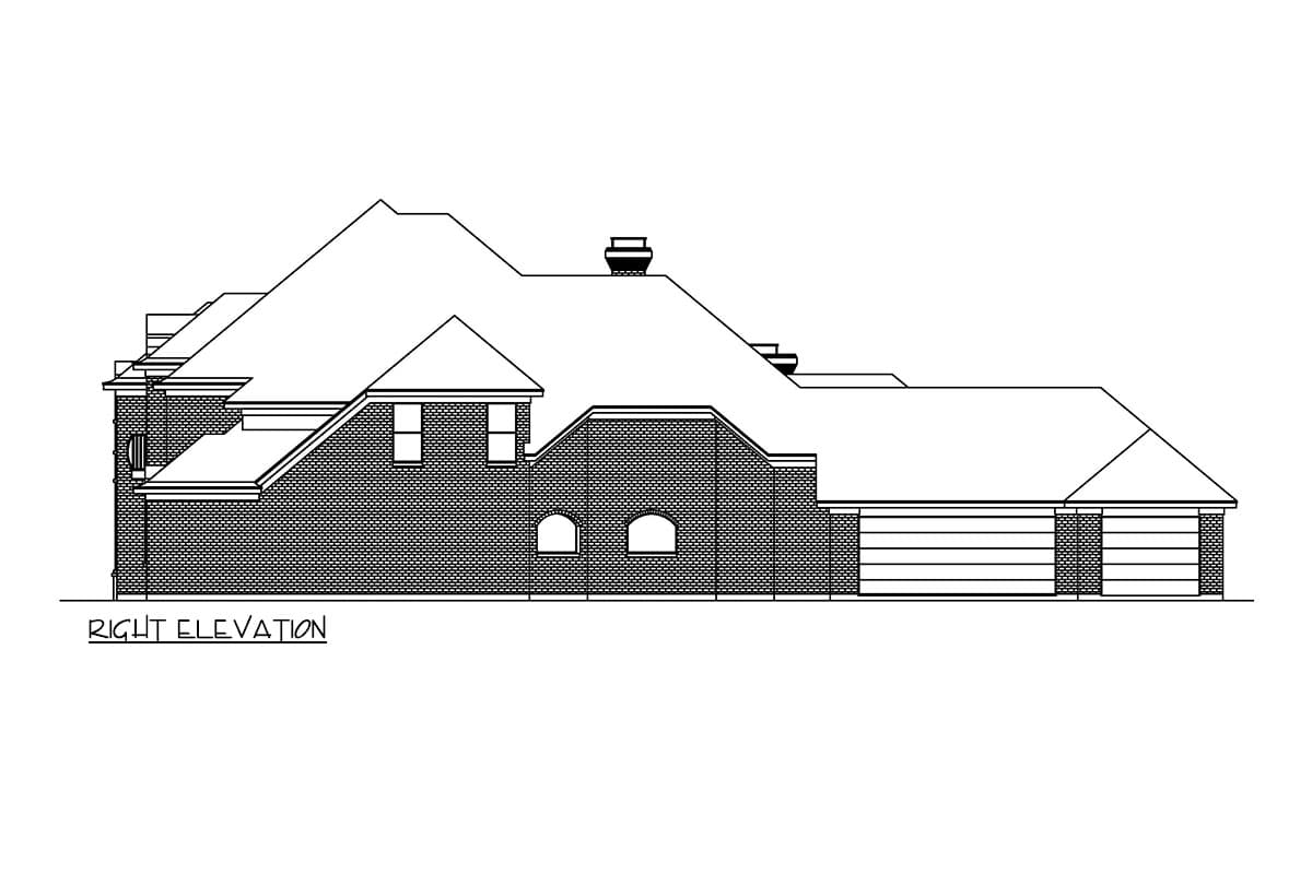 Plan 36705TX: European-Style House Plan for the Large Lot with Media Bonus Room - 6280 Sq Ft - Image #5 - European