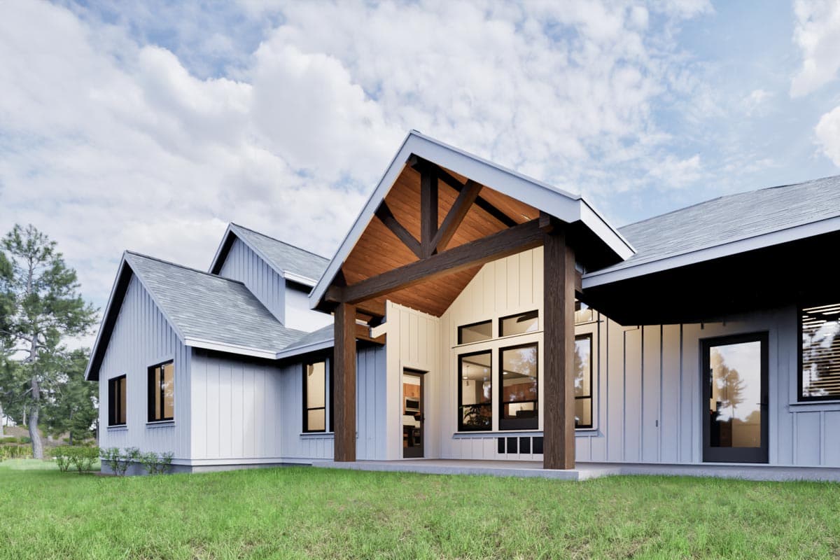 Plan 307710RAD: Two-Story New American House Plan with Flex Room Over Garage - 2600 Sq Ft - Image #10 - Country, Farmhouse, Modern Farmhouse, New American, Ranch