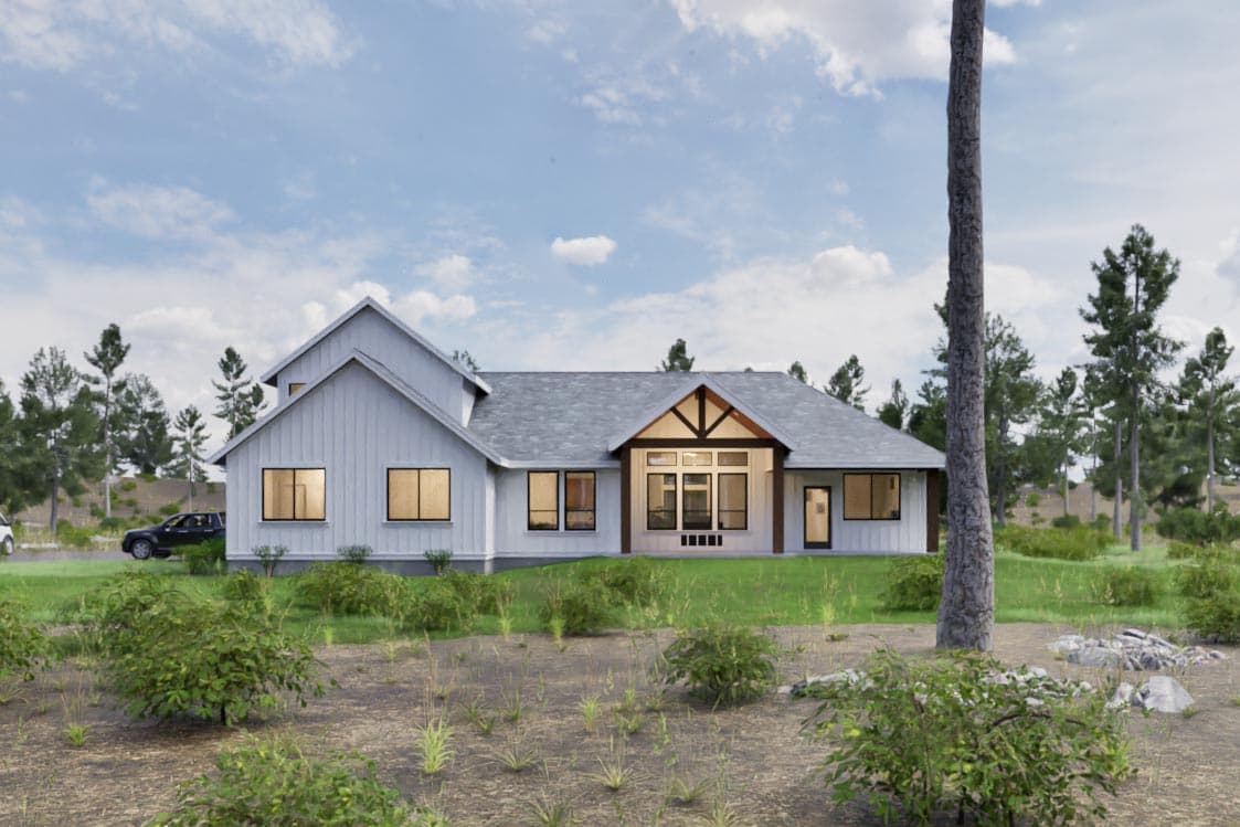 Plan 307710RAD: Two-Story New American House Plan with Flex Room Over Garage - 2600 Sq Ft - Image #12 - Country, Farmhouse, Modern Farmhouse, New American, Ranch