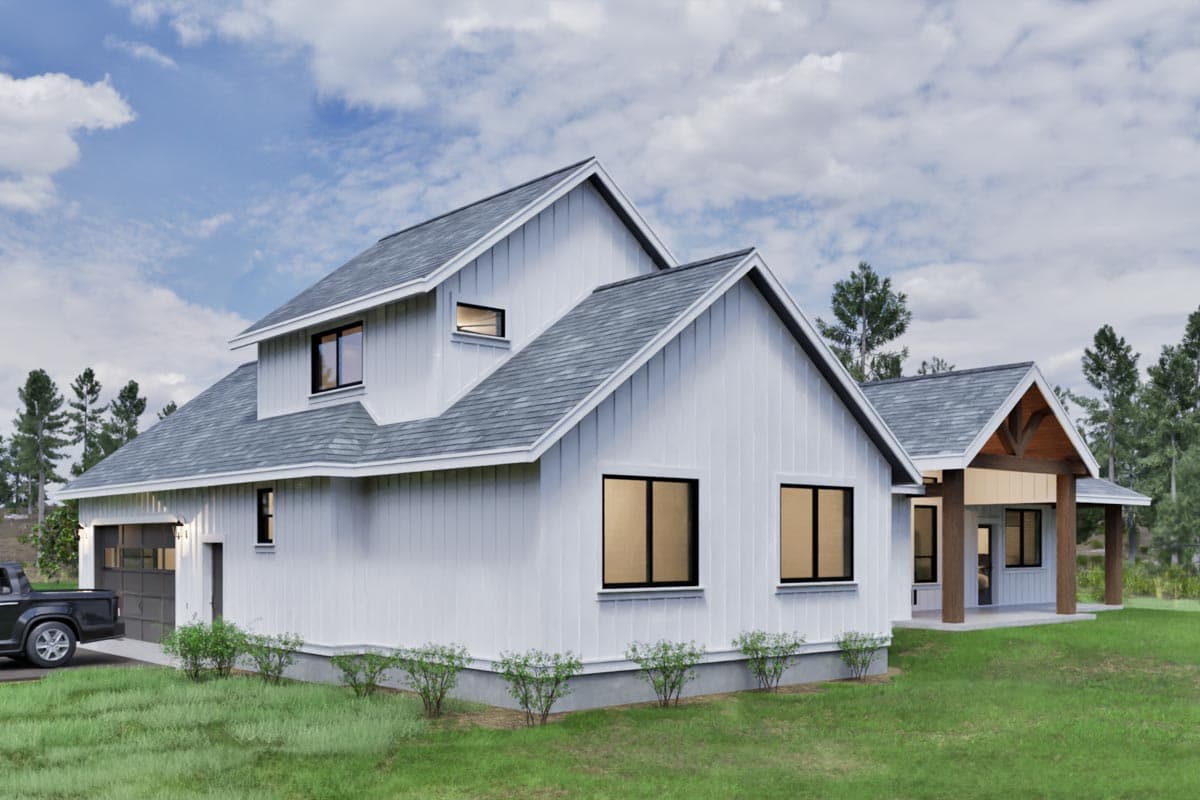 Plan 307710RAD: Two-Story New American House Plan with Flex Room Over Garage - 2600 Sq Ft - Image #13 - Country, Farmhouse, Modern Farmhouse, New American, Ranch