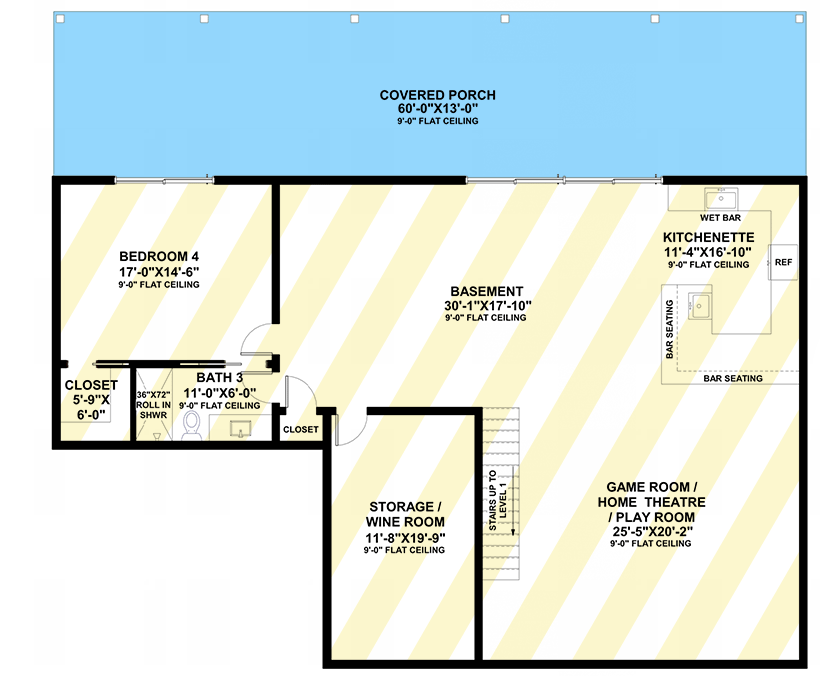 Plan 420171WNT: 3-Bed Modern Farmhouse Plan With Optional Lower Level Expansion - 1964 Sq Ft - Floor Plan - Optional Lower Level - Country, Farmhouse, Modern Farmhouse, New American