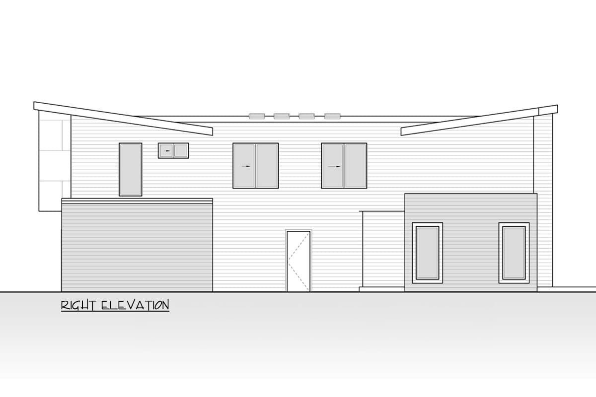 Plan 666280RAF: Two-Story Modern House Plan with Vaulted Bonus Room Above - 3691 Sq Ft - Image #8 - Contemporary, Modern