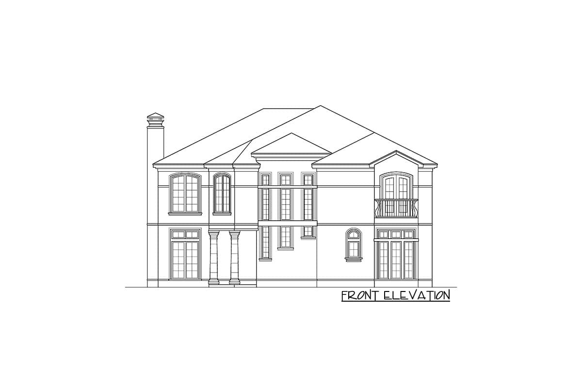 Plan 36483TX: Mediterranean-style House Plan with a Stunning Curved Staircase - Image #27 - Florida-Style, Mediterranean, Tuscan