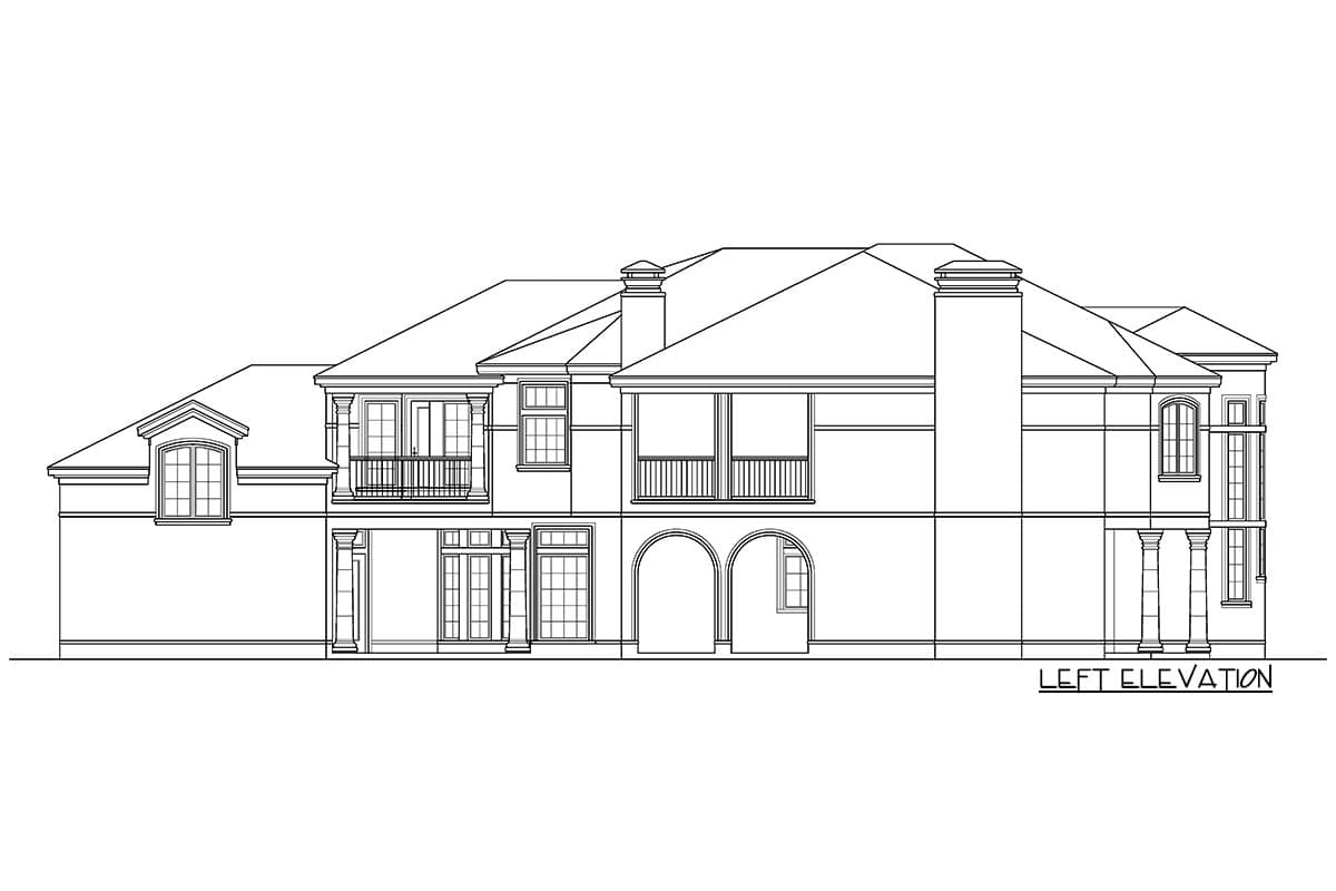 Plan 36483TX: Mediterranean-style House Plan with a Stunning Curved Staircase - Image #28 - Florida-Style, Mediterranean, Tuscan