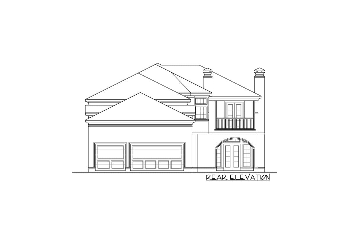 Plan 36483TX: Mediterranean-style House Plan with a Stunning Curved Staircase - Image #29 - Florida-Style, Mediterranean, Tuscan