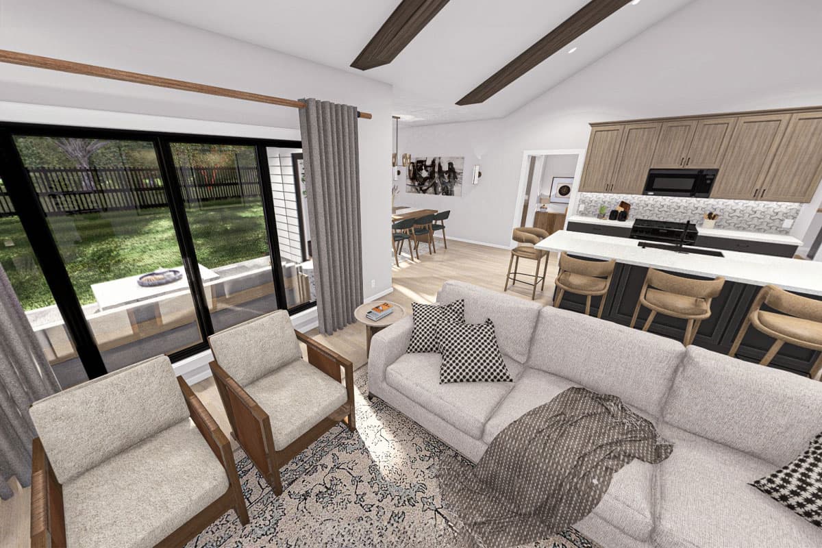 Plan 623401DJ: 3-Bedroom Craftsman House Plan Oversized 3-Car Garage - 1689 Sq Ft - Virtual Tour Cover Image - Craftsman, Ranch, Traditional