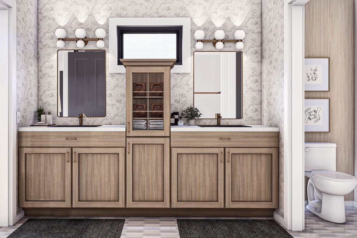 Plan 623401DJ: 3-Bedroom Craftsman House Plan Oversized 3-Car Garage - 1689 Sq Ft - Image #14 - Craftsman, Ranch, Traditional