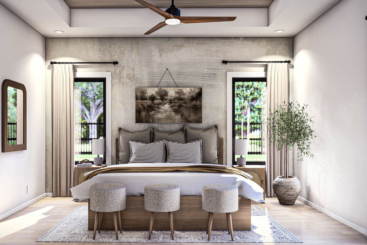 Plan 623401DJ: 3-Bedroom Craftsman House Plan Oversized 3-Car Garage - 1689 Sq Ft - Image #13 - Craftsman, Ranch, Traditional