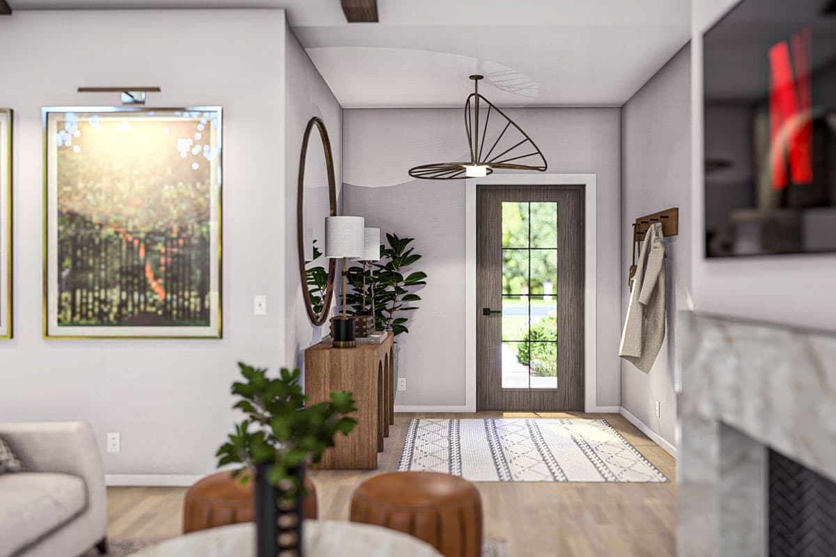 Plan 623401DJ: 3-Bedroom Craftsman House Plan Oversized 3-Car Garage - 1689 Sq Ft - Image #11 - Craftsman, Ranch, Traditional