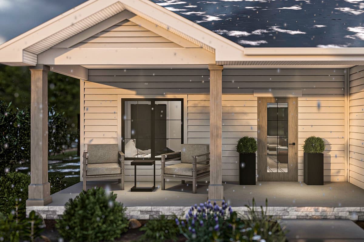 Plan 623401DJ: 3-Bedroom Craftsman House Plan Oversized 3-Car Garage - 1689 Sq Ft - Image #7 - Craftsman, Ranch, Traditional