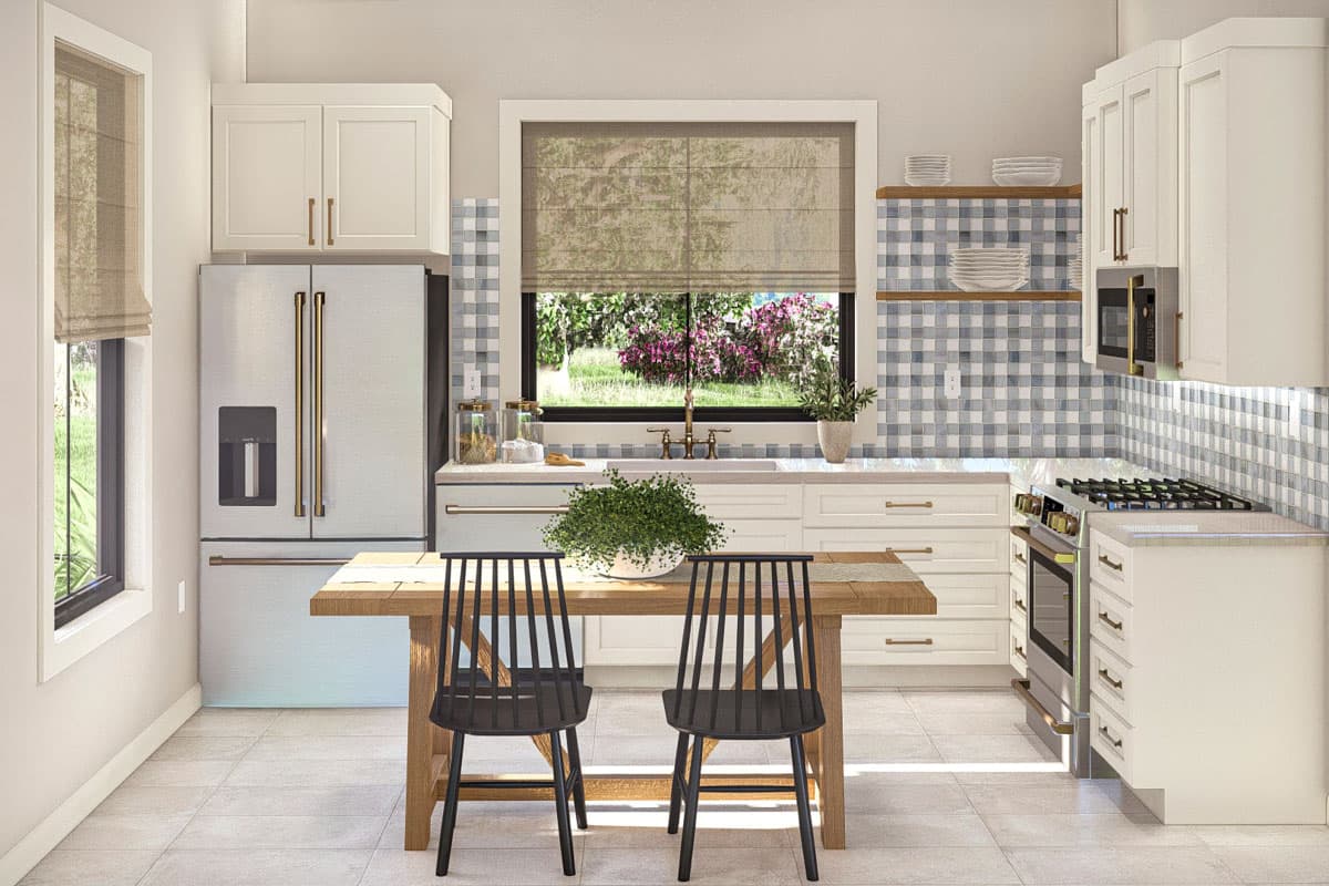 Plan 623402DJ: 1-Bed ADU House Plan with Cathedral Ceilings - 593 Sq Ft - Image #14 - Cottage, Country, Modern Farmhouse